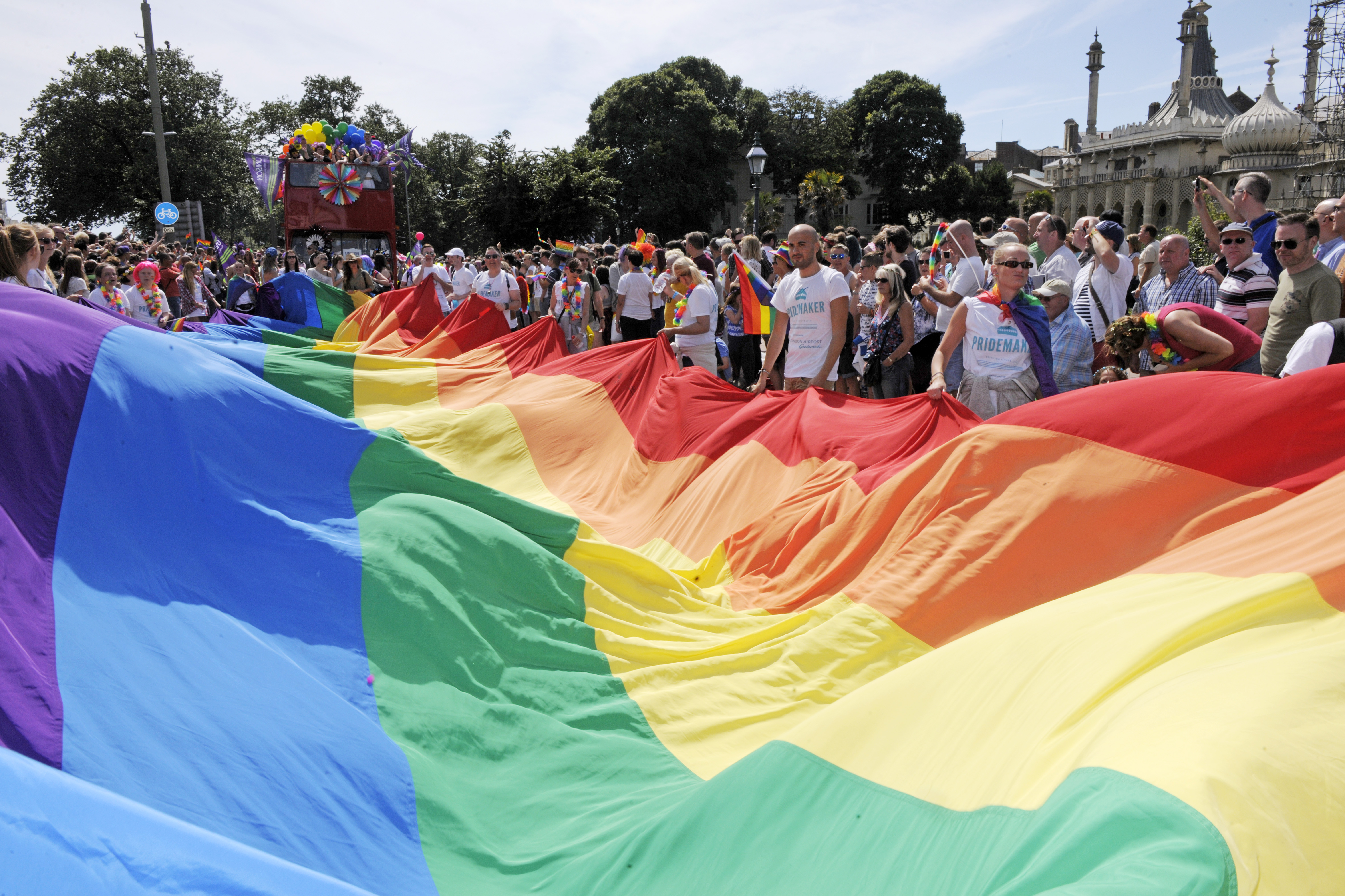 Volunteers to Fly the Rainbow flag with Pride 2015