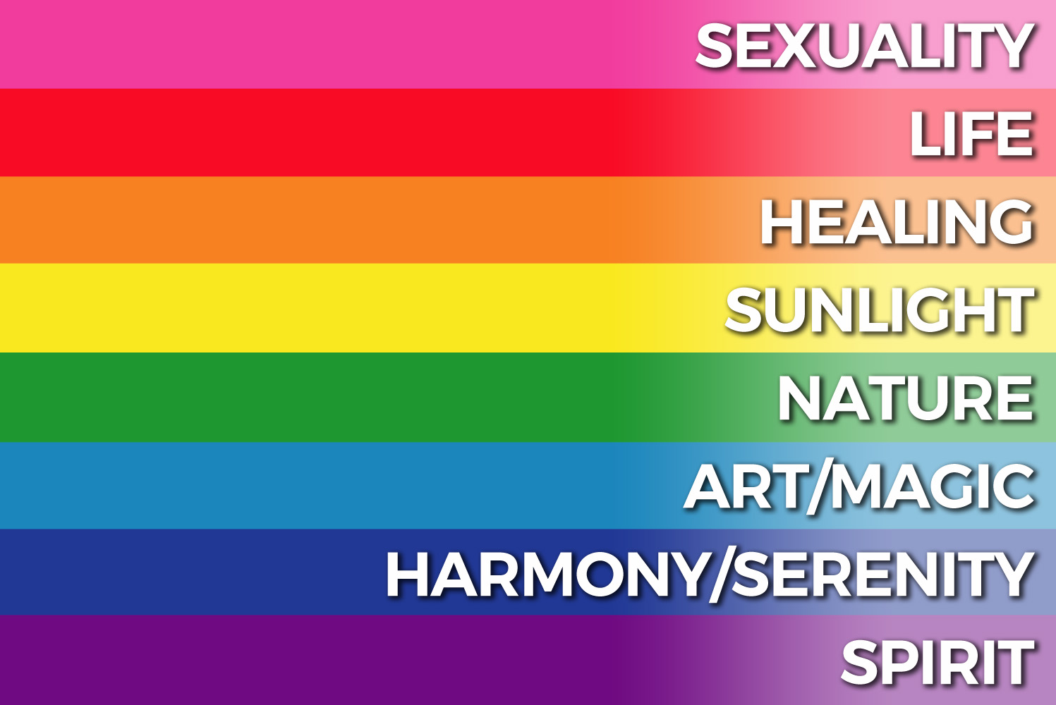 what colors does gay pride rainbow have