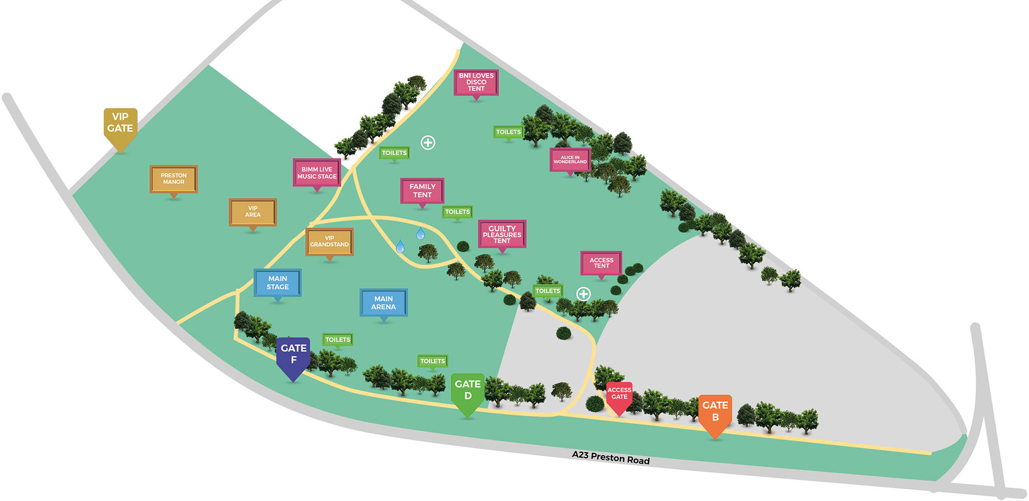 LoveBn1Fest 2018 – Park Map & Line-Ups