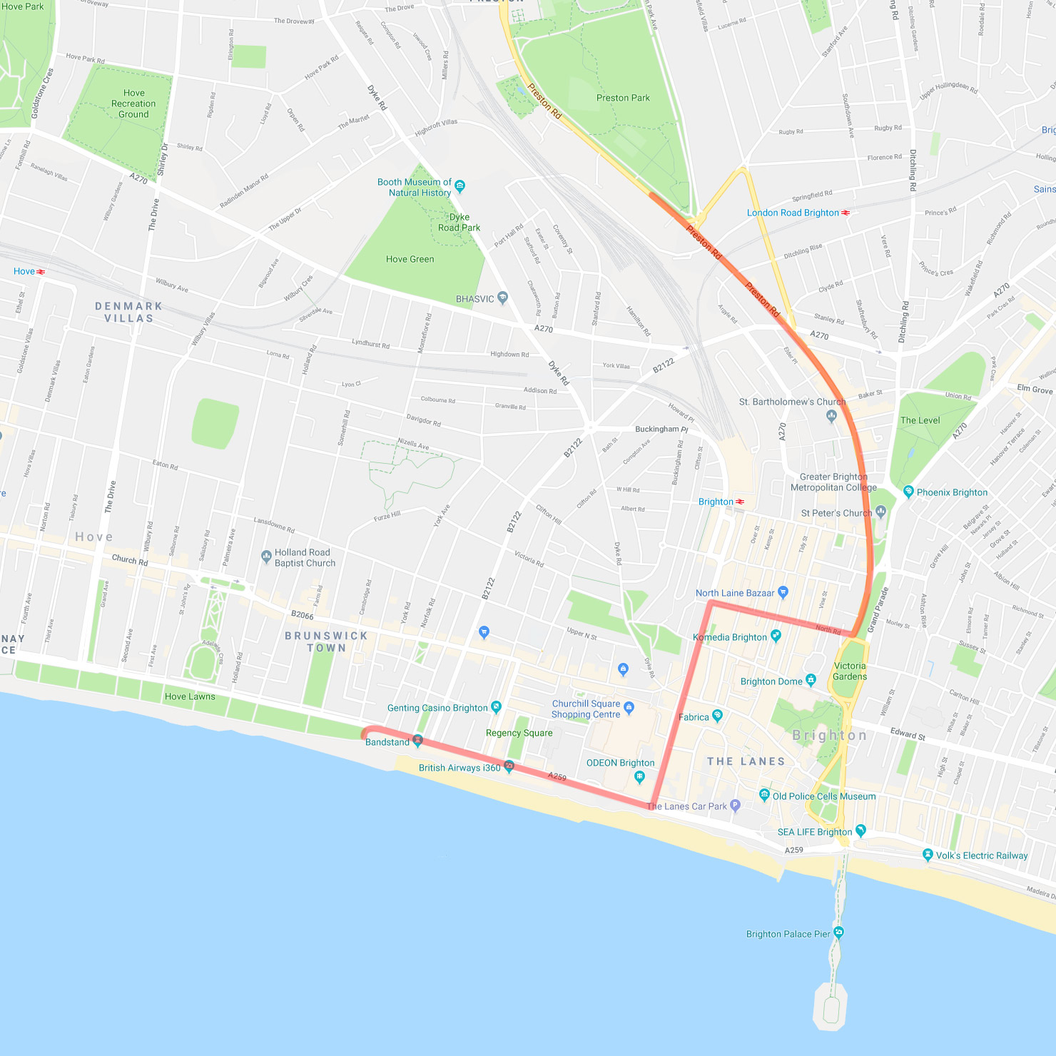 Parade Route For 2019