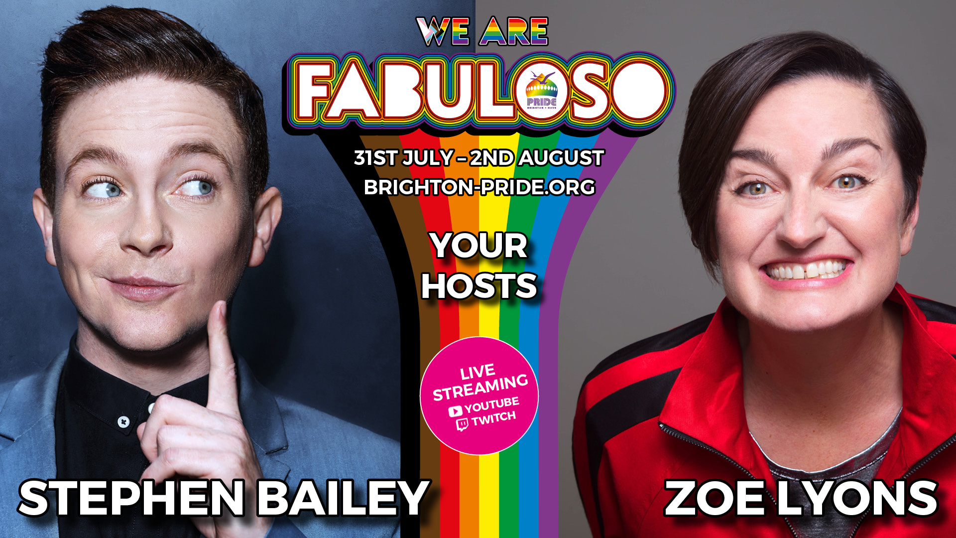 Stephen Bailey and Zoe Lyons to host We Are FABULOSO!
