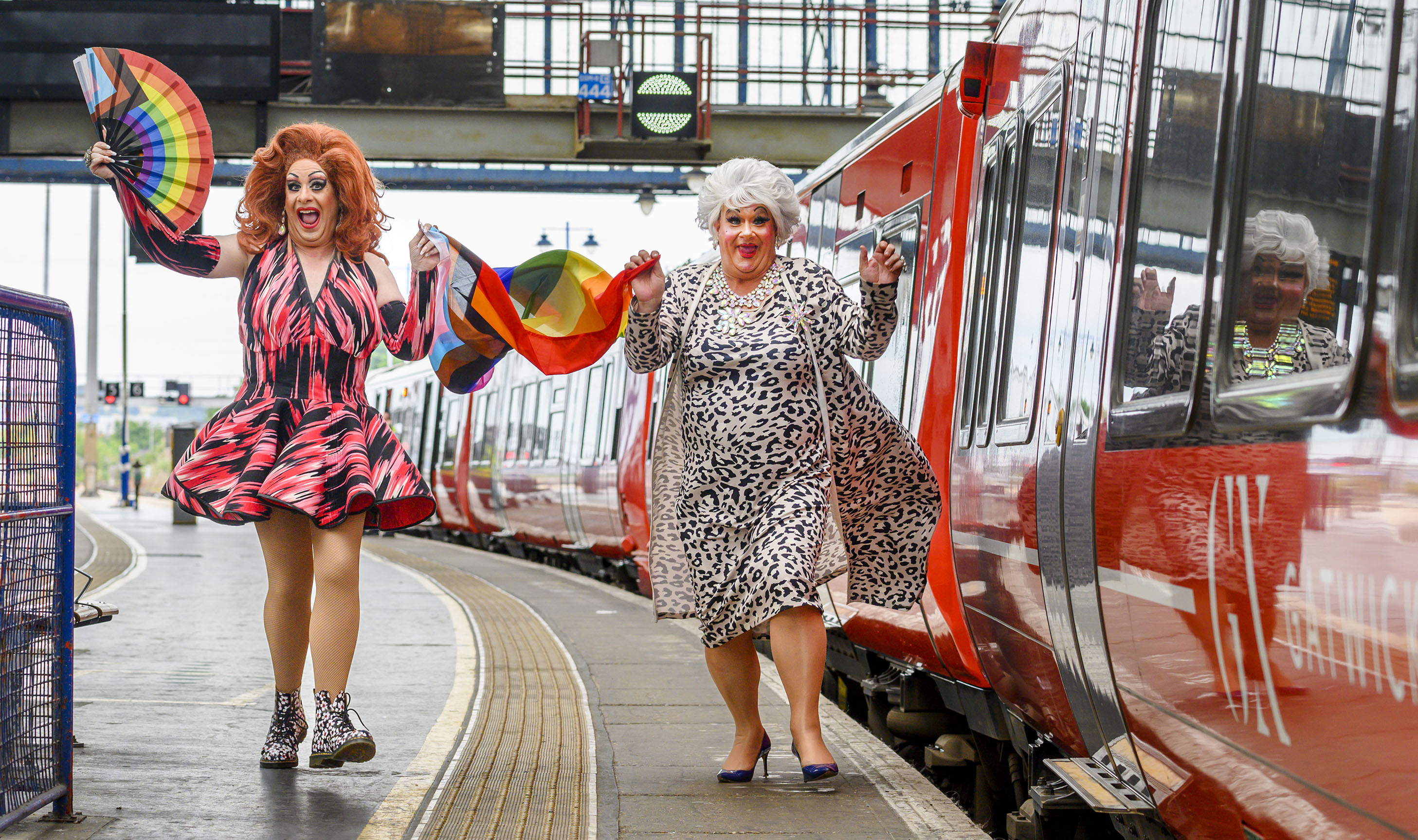 Train company recruits drag legends for announcements ahead of Brighton Pride
